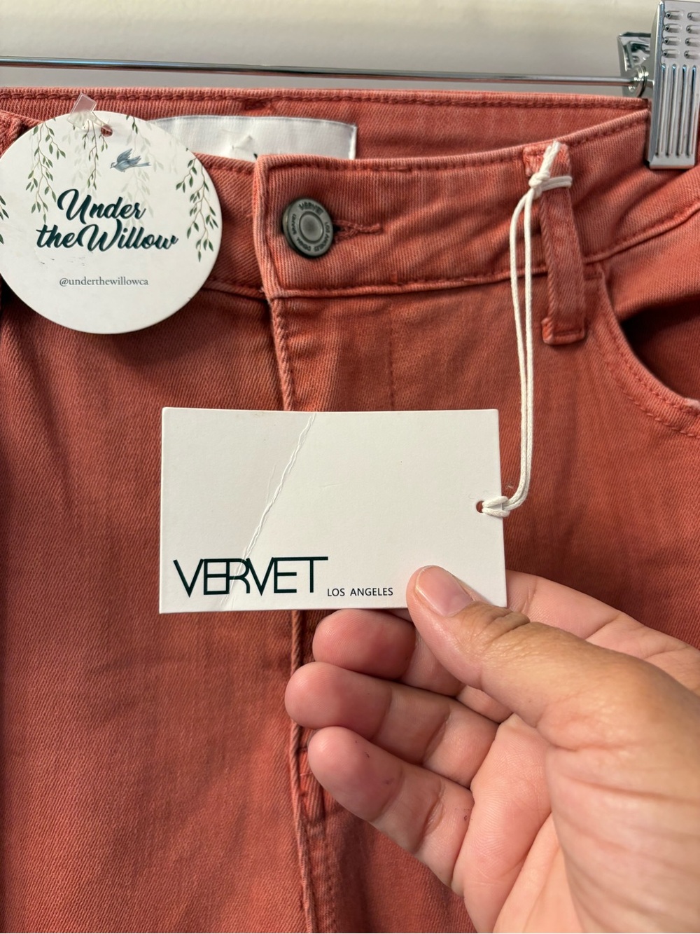 Vervet BELLA High-Rise Flare Size 31 NWT/SEE COLOR/Mineral Red - Picture 5 of 10